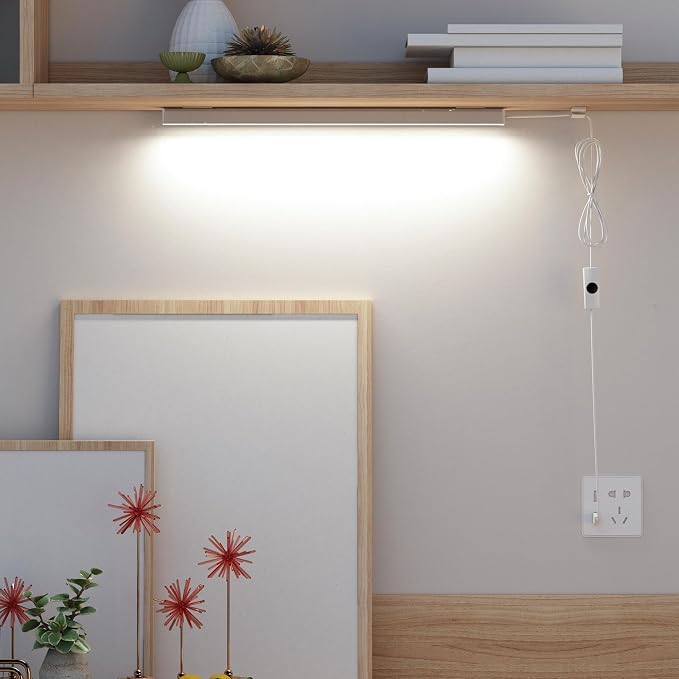ASOKO Under Cabinet Led Lighting, 12 Inch Light Strip Bar, Daylight White 5000K - Image 6