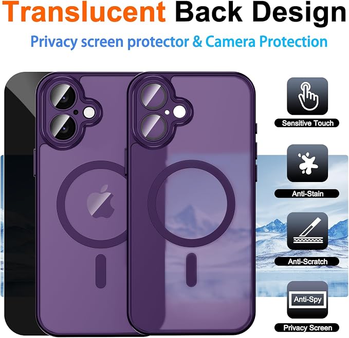 for iPhone 17 Case with Privacy Screen Protector and Camera Protection - Image 2