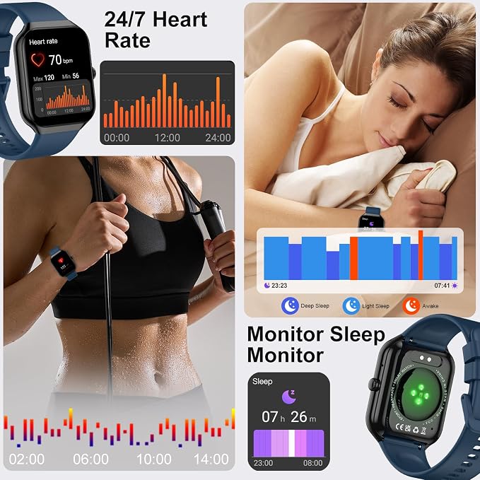 Smart Watch for Men Women, 1.96" HD Smartwatch - Image 7