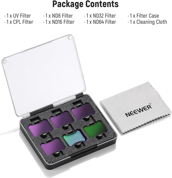 NEEWER Snap On ND&UV&CPL Filter Set Compatible - Image 9