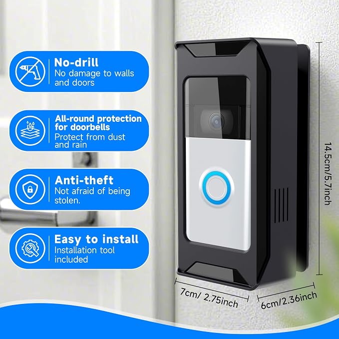 Anti-Theft Video Doorbell Mount Compatible - Image 3