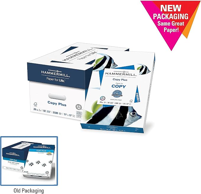 Hammermill Printer Paper, 20 lb Copy Paper, 11 x 17-5 Ream - Image 2