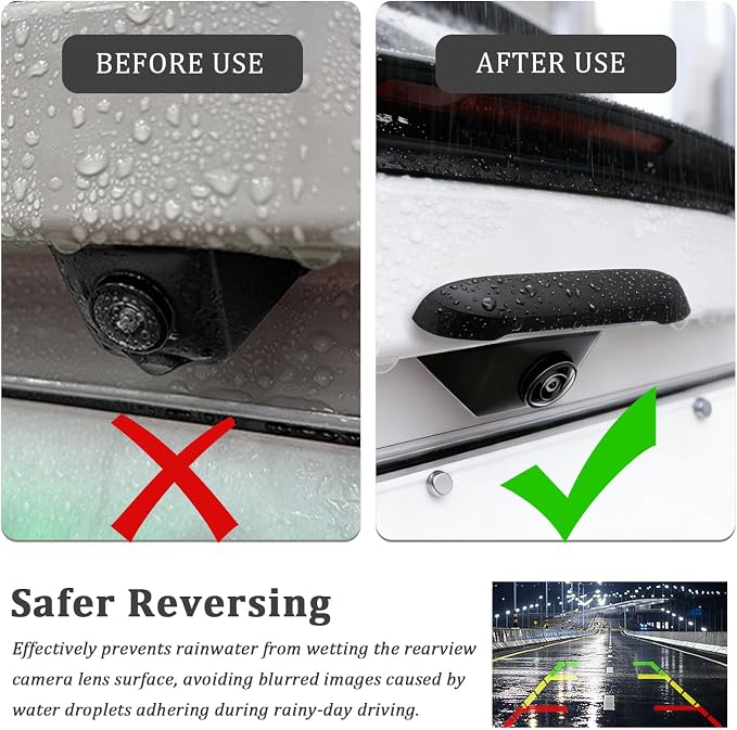 Car Backup Camera Rain Cover, Soft Silicone Car Backup Camera Rain Shield - Image 4