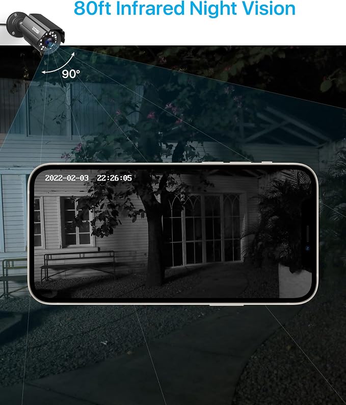 ZOSI 1080P CCTV Camera Outdoor Indoor Hybrid 4 in 1 HD TVI/CVI/AHD/CVBS Home - Image 4