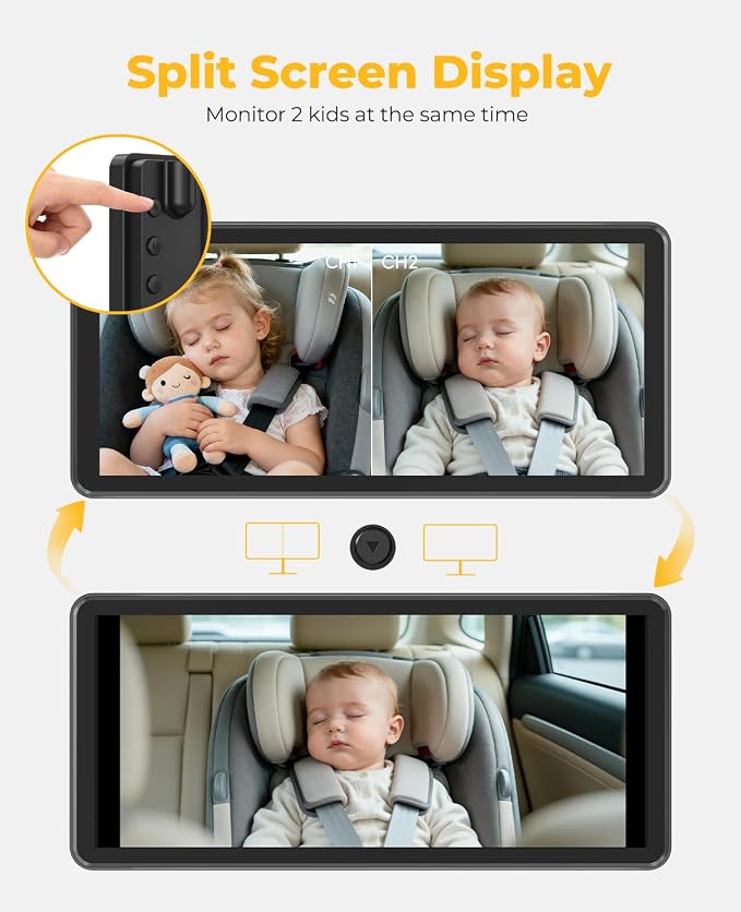 LUCKVIEW BM5PRO 7.2" 1080P HD Baby Car Camera - Image 2