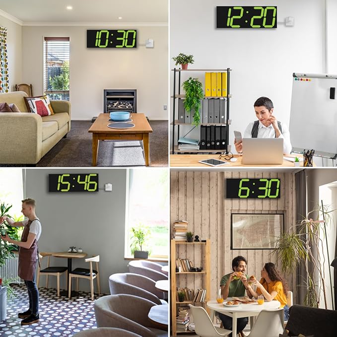 CHKOSDA LED Large Digital Wall Clock, Oversize Digital Clock - Image 7