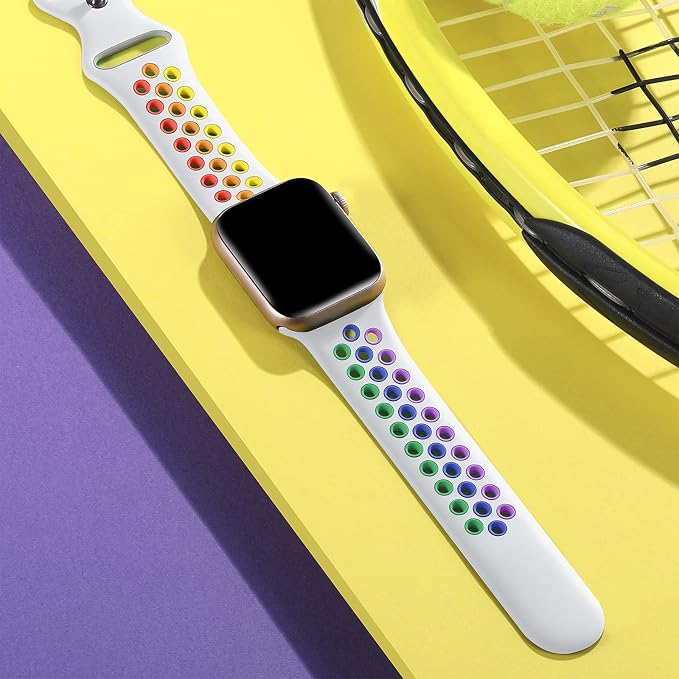 Lerobo Compatible with Apple Watch Bands 44mm 45mm 42mm 46mm 49mm, Sport Soft - Image 2
