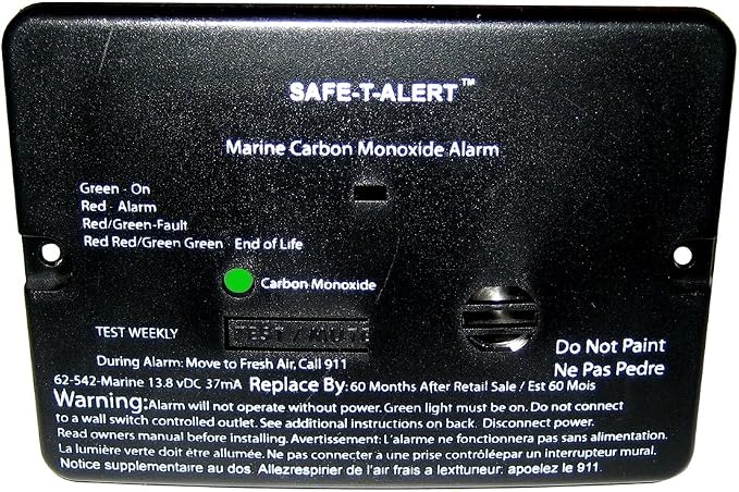 Safe-T-Alert 62 Series Carbon Monoxide Alarm - 12V - 62-542-Marine - Flush by SafeTAlert
