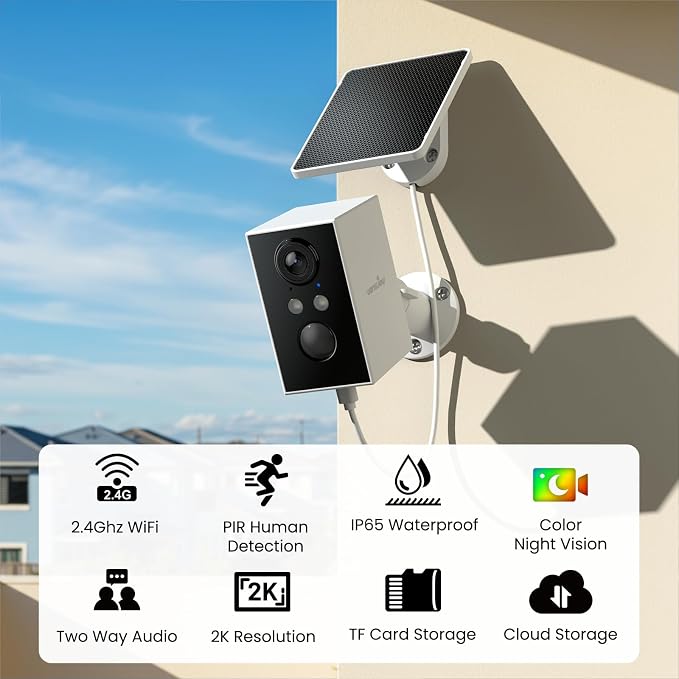 wansview Cameras for Home Security-2K WiFi 6 Outdoor Camera Wireless - Image 2