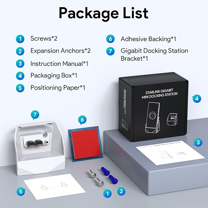 Starlink Router Mini Mount, Gigabit Docking Station - Image 7
