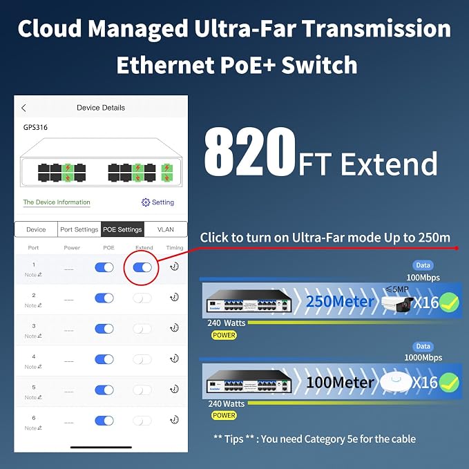 Goalake 16-Port Gigabit PoE+ Switch - Image 5