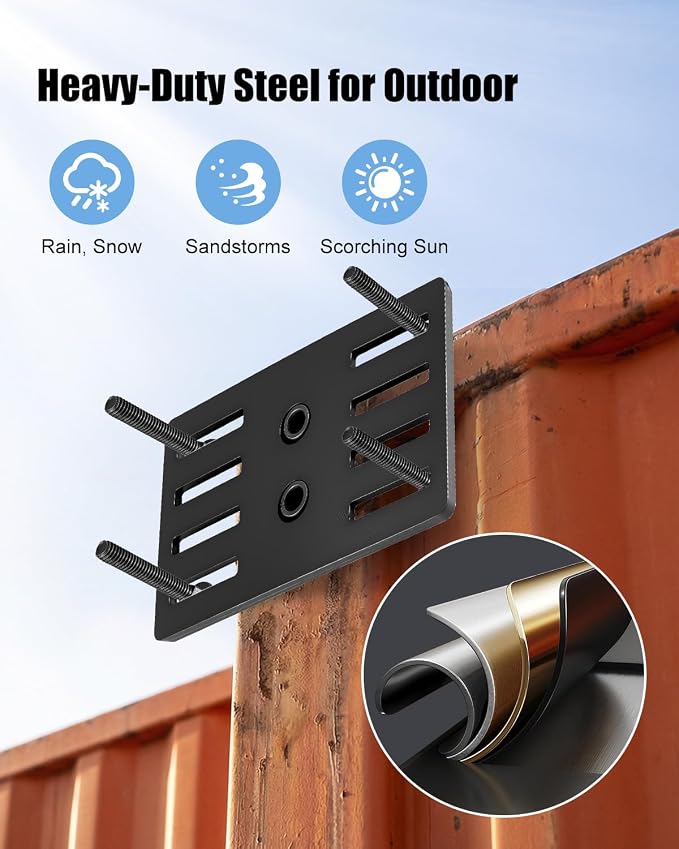 Camera Mounting Platform for Shipping Containers, Outdoor Lights Mount for - Image 4