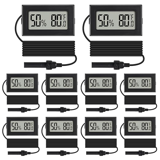 10Pcs Mini Digital Thermometer Hygrometer Gauge Indoor by Dorhea