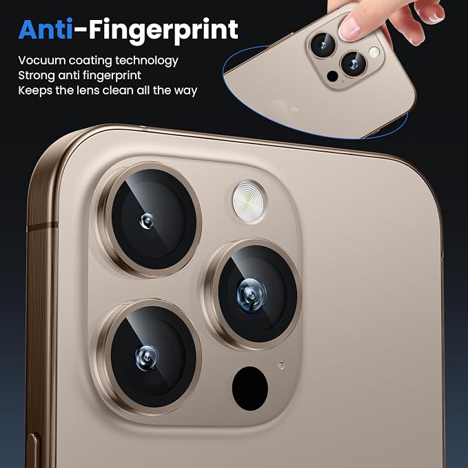 WSKEN for iPhone 16 Pro/iPhone 16 Pro Max Camera Lens Protector - Image 4