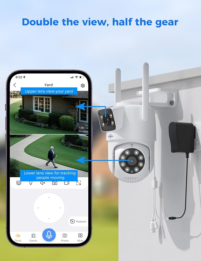 Hiseeu Wireless Security Cameras Outdoor, 5G & 2.4G WiFi Pro, Wireless Home - Image 3