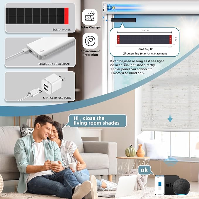 SmartWings Light Filtering Motorized Roller Shades Work - Image 2