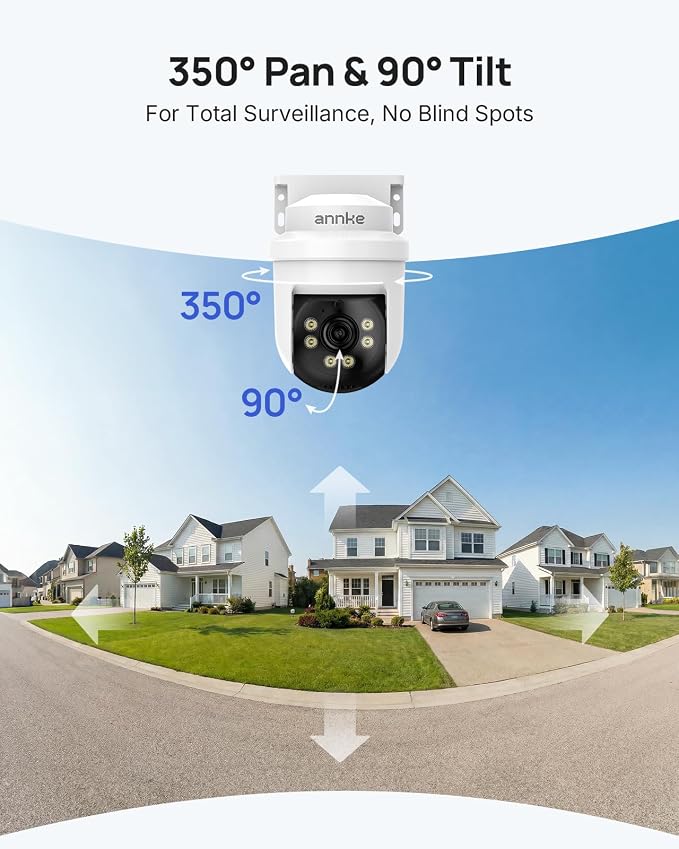 ANNKE 5MP TVI CCTV Home Surveillance Dome PT Camera, Wired Add on Camera - Image 4