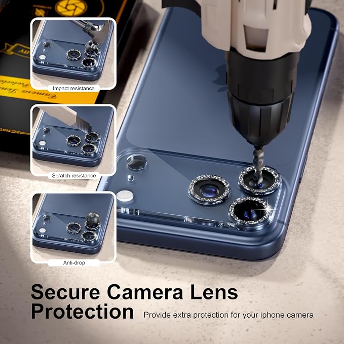 for 6 Pack iPhone 17 Pro Max Camera Lens Protector 9H Tempered Glass Camera - Image 4