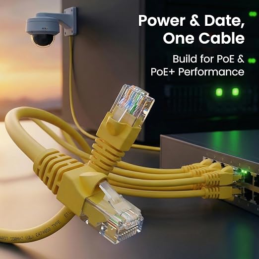 GEARit Cat 6 Patch Cables 1 ft Yellow Cat6 Patch Cables 1ft Yellow/Ethernet - Image 7