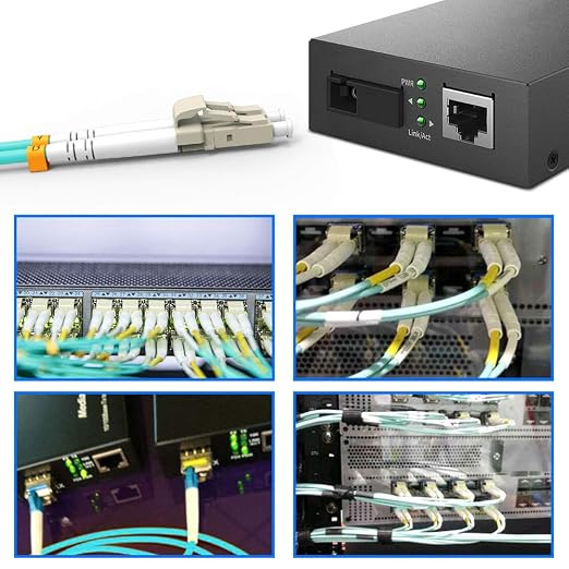 OM3 Fiber Patch Cable, 10G/40G LC to LC Fiber Optical Patch Cables Multimode - Image 6