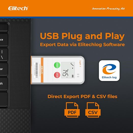 Elitech USB Digital Temperature Data Logger Reusable Recorder - Image 5