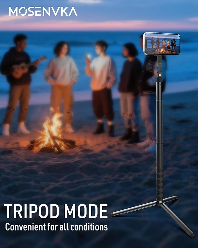 MOSENVKA Golf Tripod & Monopod Magnetic Phone Holder Golf Selfie Stick Tripod - Image 5