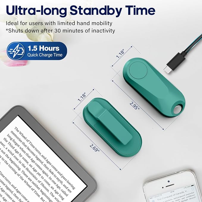 Page Turner for Kindle Paperwhite Oasis Kobo eReaders, Camera Camcorder Remote - Image 9