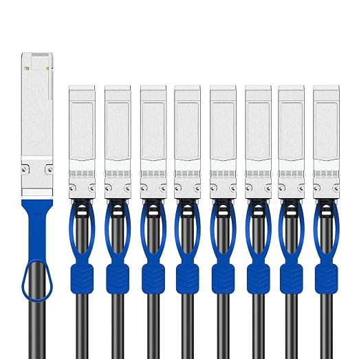 10Gtek 200GbE to 8x25GbE Splitter DAC, QSFP-DD to 8xSFP28, - Image 2