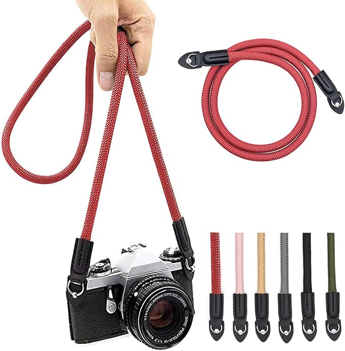 Camera Strap Vintage 100cm Nylon Climbing Rope Camera Neck Shoulder Strap by Eorefo
