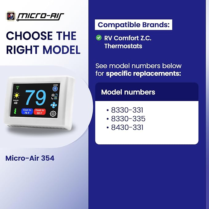 MICRO-AIR EasyTouch Digital RV Thermostat Replacement - Image 2