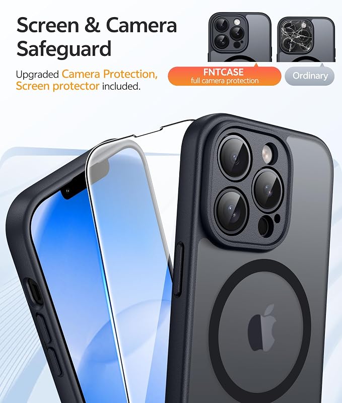 FNTCASE for iPhone 13 Pro Case: Translucent Matte Cases - Image 4