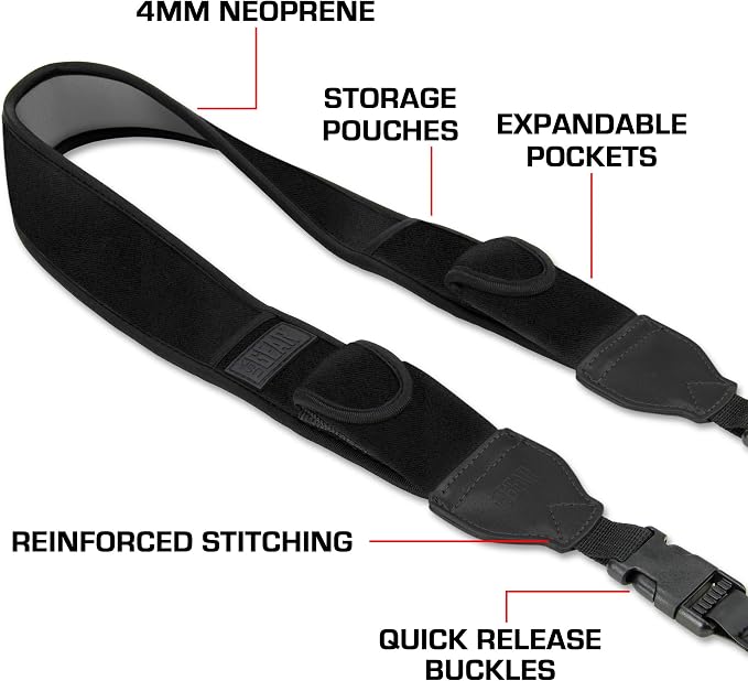 USA Gear TrueSHOT Camera Strap Neoprene Camera Straps - Image 4