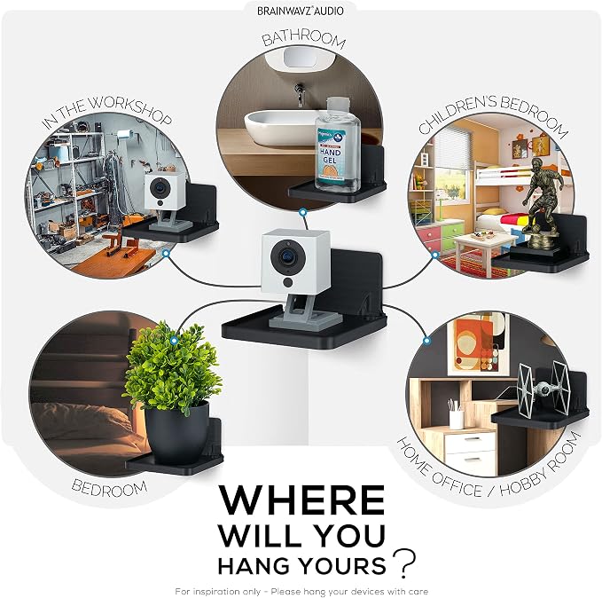 BRAINWAVZ Drill Free Wall Mount Shelf - Image 8