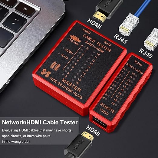 HDMI Cable Tester Portable High Definition Network Cable Tester Checker - Image 2