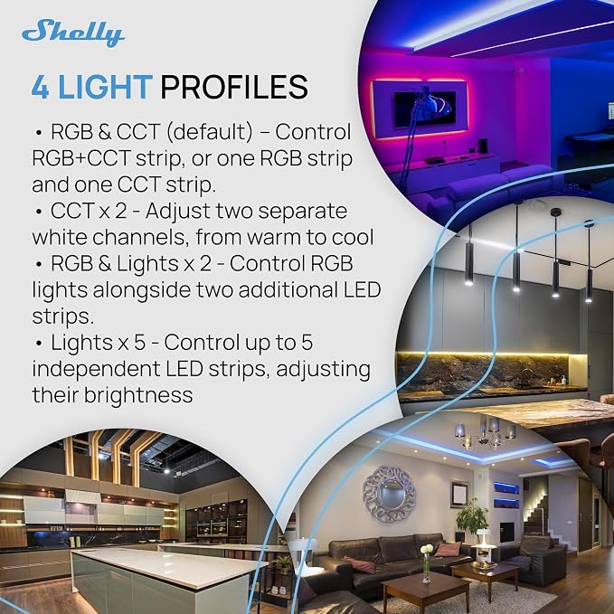Shelly Pro RGBWW PM | Wi-Fi & LAN Smart Remote Control - Image 9