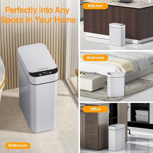 Automatic Bathroom Trash Can Touchless 2.6 Gallon Small Trash Cans - Image 7