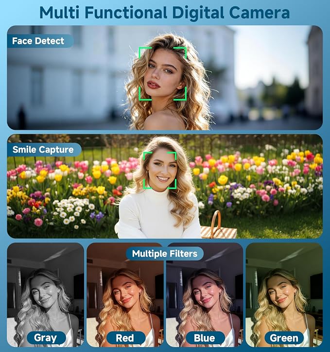 Digital Camera, 2026 Upgraded 56MP Dual Screens Camera - Image 6