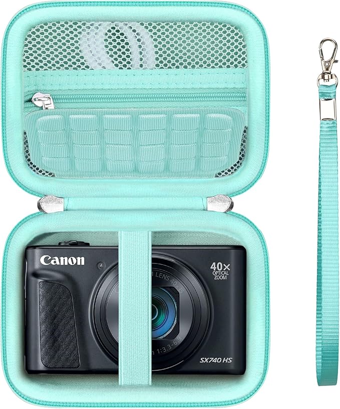 Hard Carrying Case for Canon PowerShot SX740 HS/ELPH 360 HS/ SX730 HS/ SX720 by Supmay
