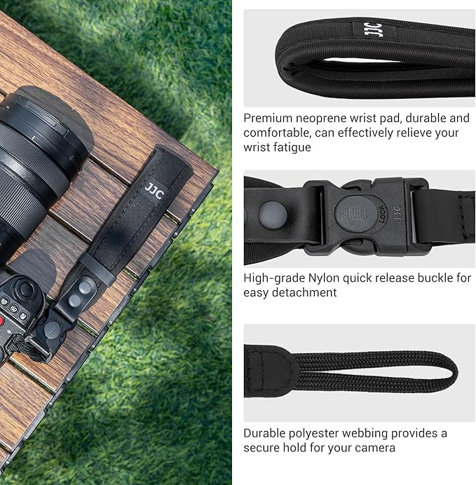 JJC Updated Soft Camera Hand Strap Wrist Strap - Image 5