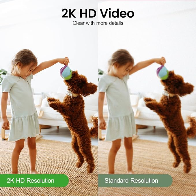 INFIYA 2K Indoor Camera-One-Touch Call Baby/Elderly Monitor Pet Camera 360° PTZ - Image 3