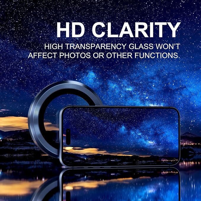Choiche Compatible for iPhone 17 Pro/iPhone 17 Pro Max Camera Lens Protector - Image 5