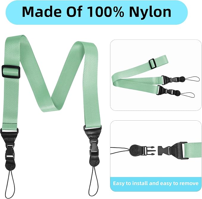 Adjustable Shoulder Strap:Comfortable iPad Strap Nylon Neck Lanyard - Image 4