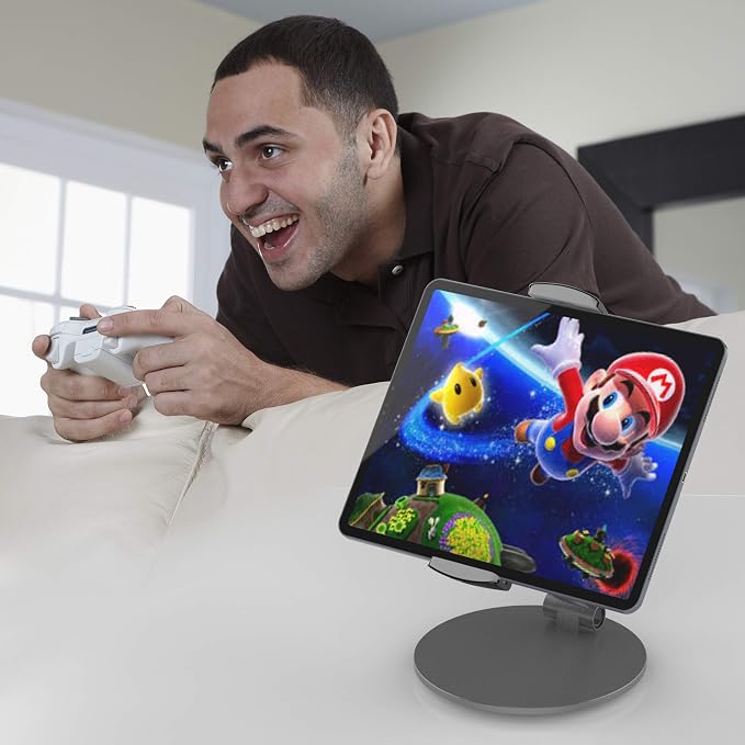 Stouchi 12.9 iPad Stand, 360 Swivel Base Tablet Holder - Image 4