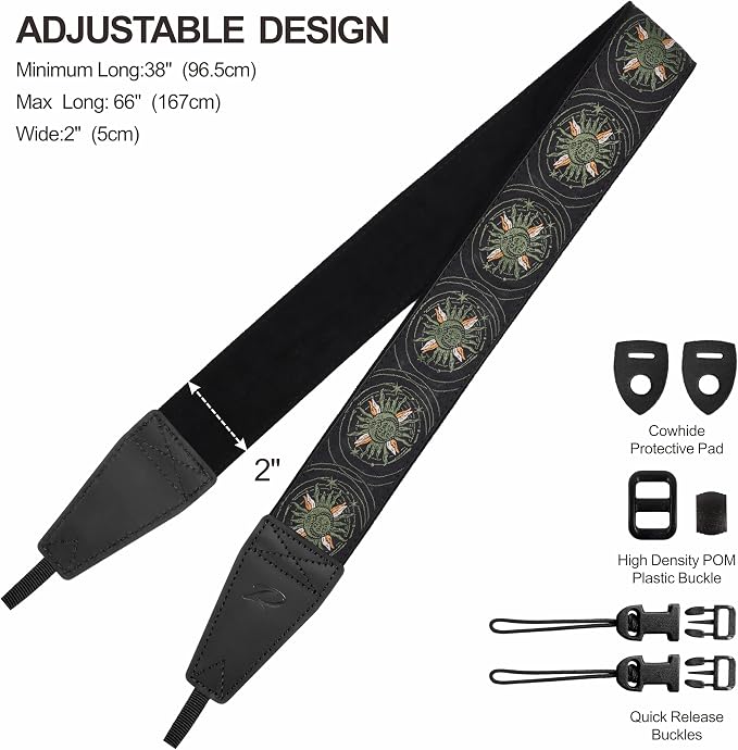 Padwa Lifestyle Green Sun God Camera Strap - Image 6