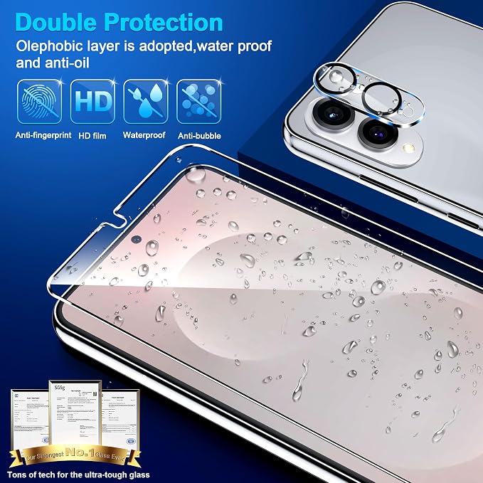 firtstnow 3 Pack for Samsung Galaxy S25 Edge Screen Protector Tempered Glass + - Image 6