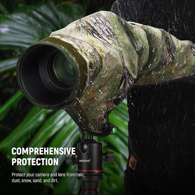 NEEWER Camera Rain Cover, M Medium Size Waterproof Raincoat Cover Sleeve - Image 6