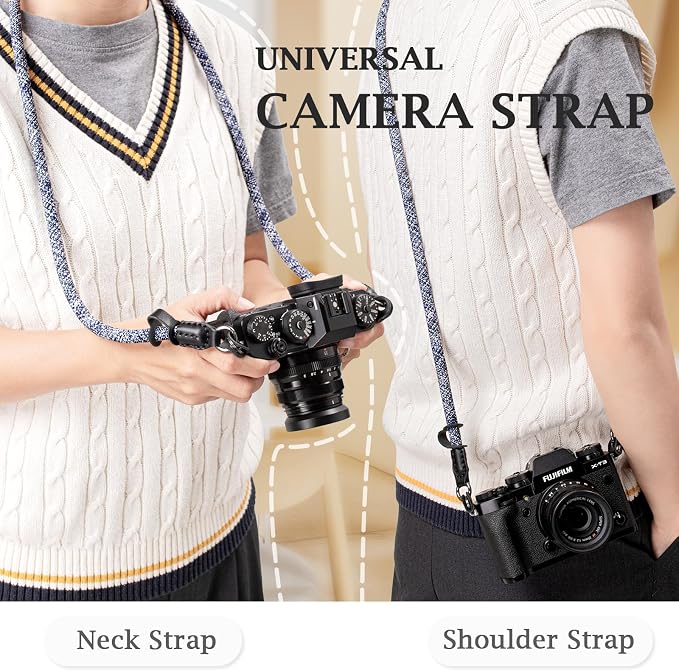 VOVMOEYA Nylon Braided Camera Rope Strap, Camera Neck Shoulder Strap - Image 4