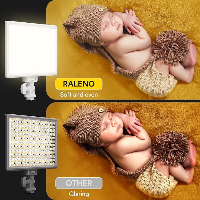 RALENO LED Video Light, CRI>95 2500K-6500K Photo Lights - Image 4