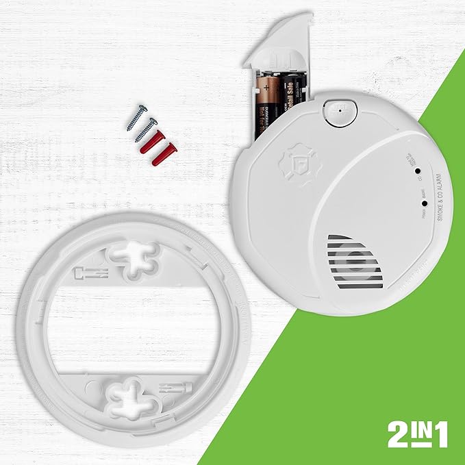 First Alert SMCO100 Battery-Operated Combination Smoke & Carbon Monoxide Alarm - Image 3