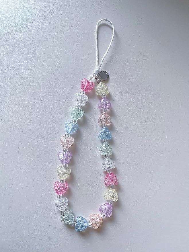 Drawwind Phone Charm Beaded Wristlet Strap Universal Cell Phone Lanyard Cute - Image 6